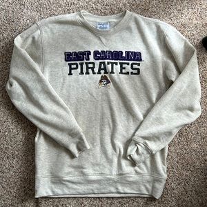 ECU pirates beige sweatshirt. Size Medium. Very soft. Only worn once.